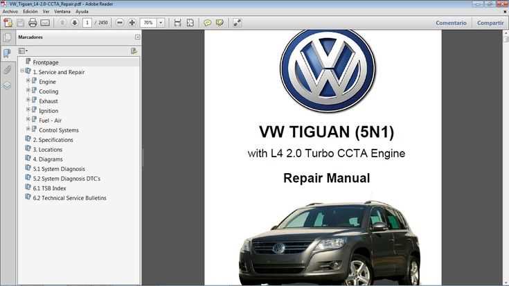 volkswagen tiguan repair manual