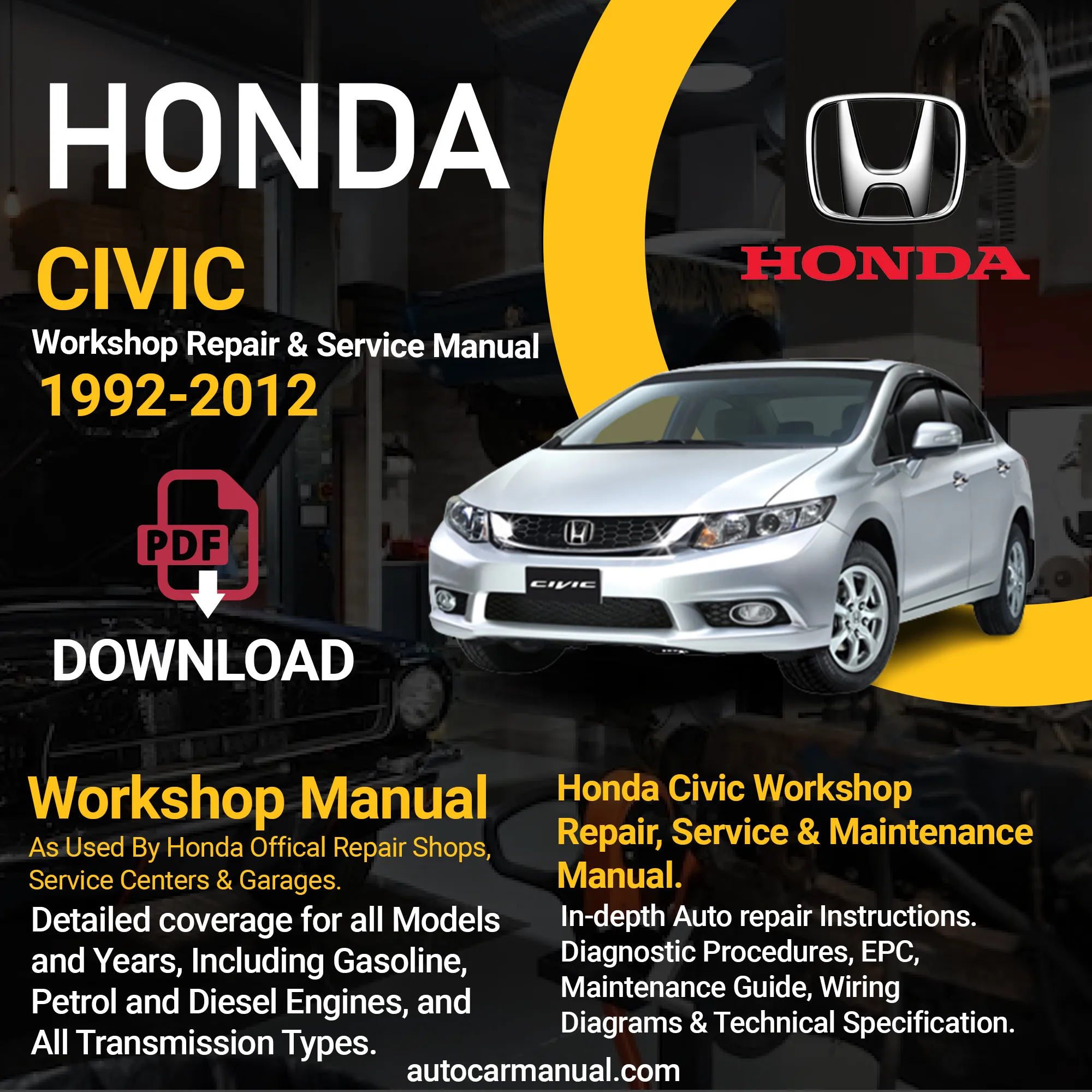 1992 honda civic repair manual