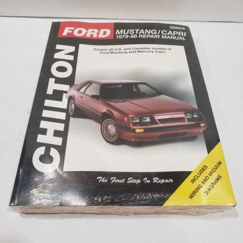 chilton mustang repair manual