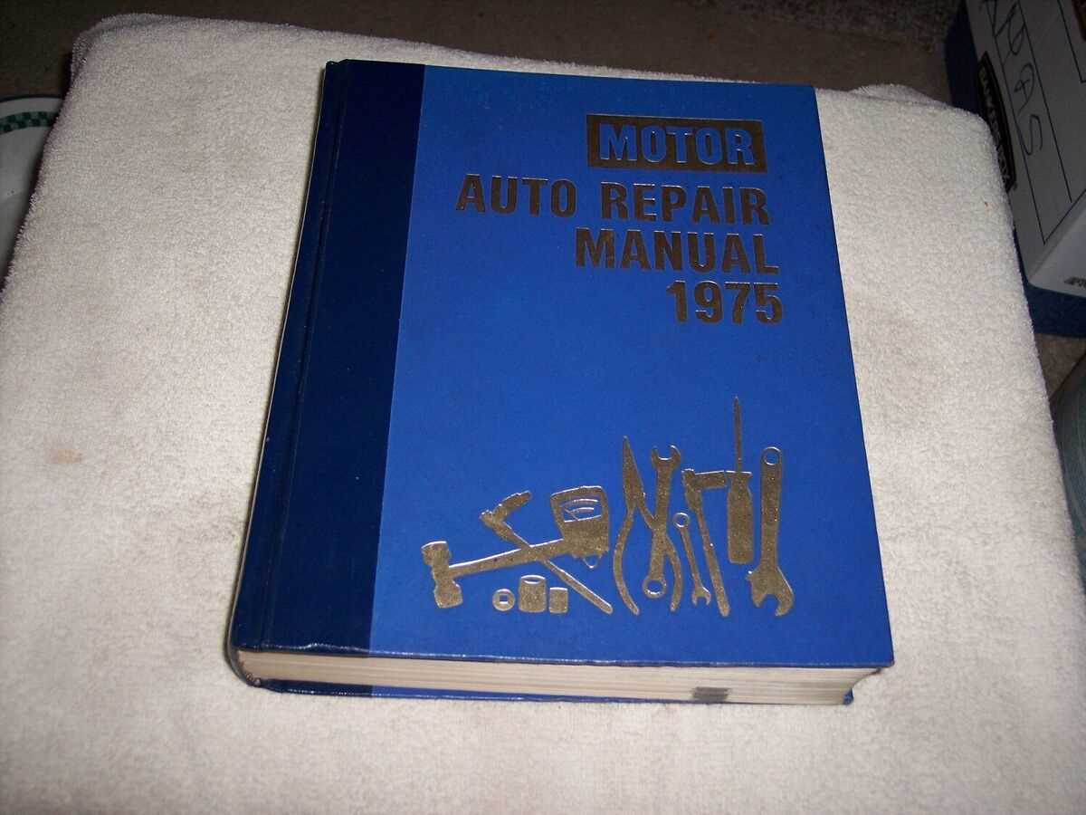 motor auto repair manual 1975