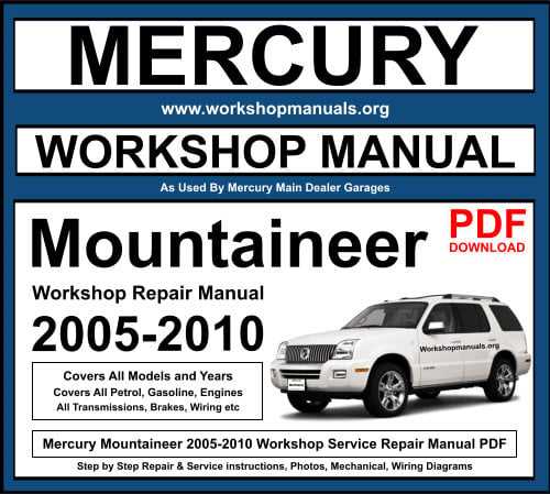 2006 mercury mariner repair manual