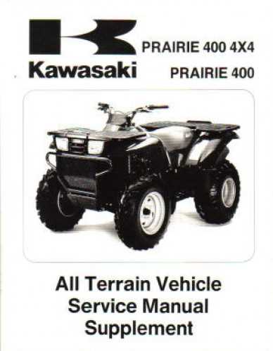 kawasaki bayou 400 4x4 repair manual