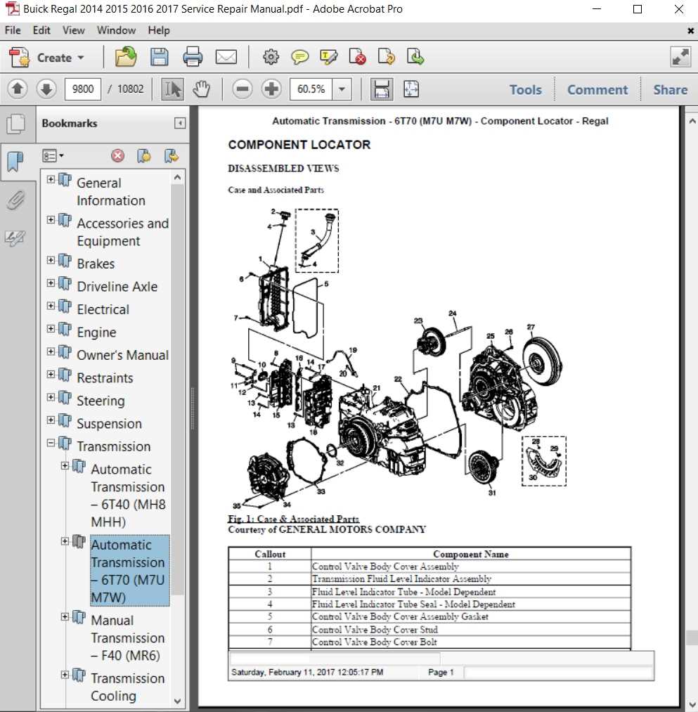 2011 buick regal repair manual