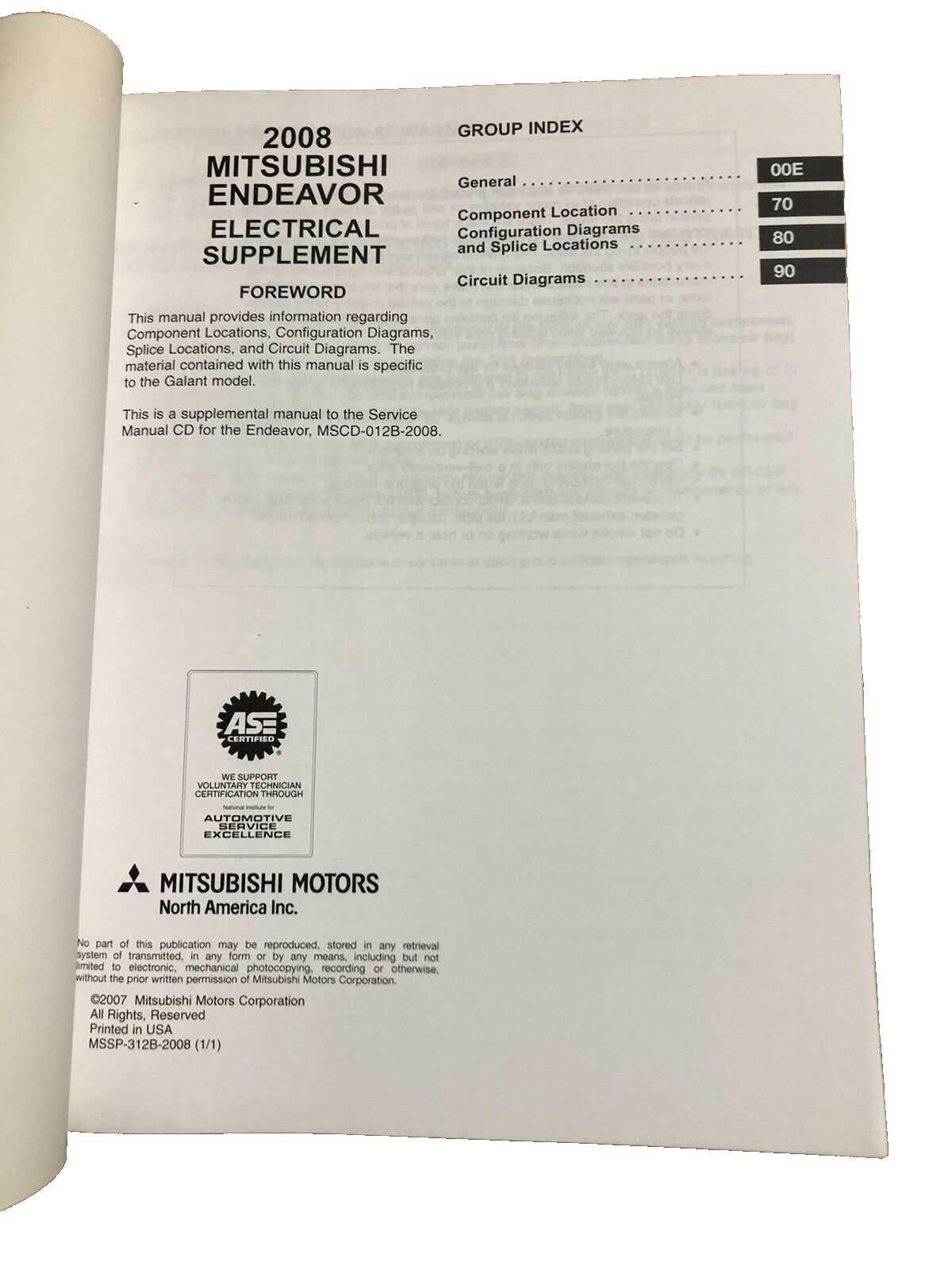 mitsubishi endeavor repair manual