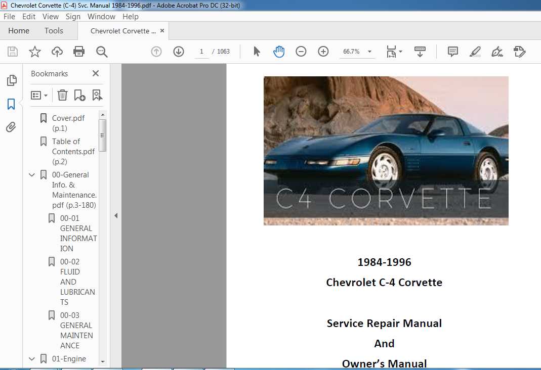 c4 corvette repair manual