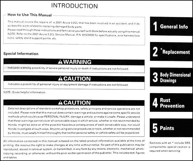 2003 acura cl repair manual