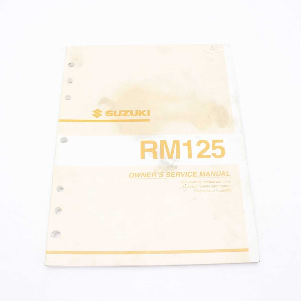 2000 suzuki rm 125 repair manual