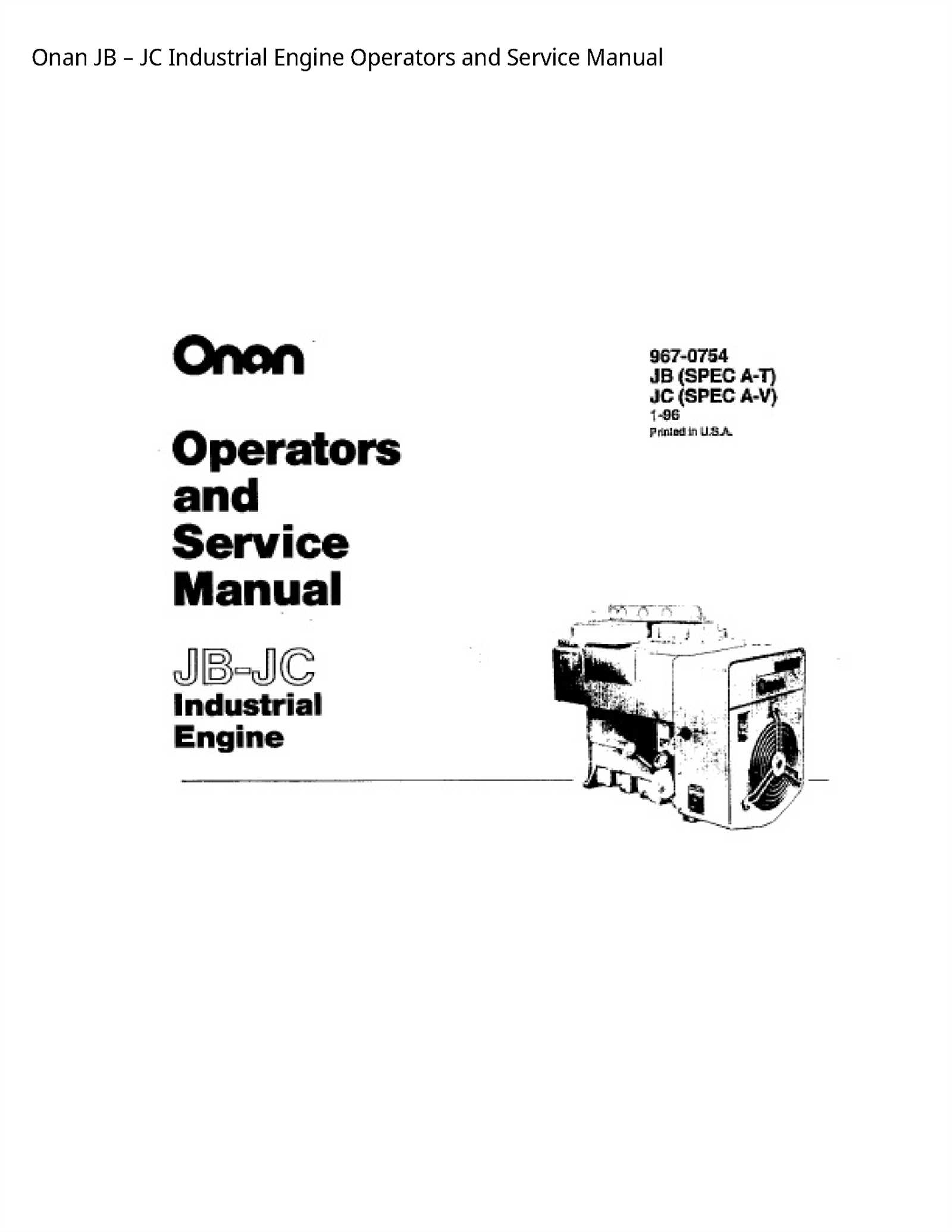 onan engine repair manual