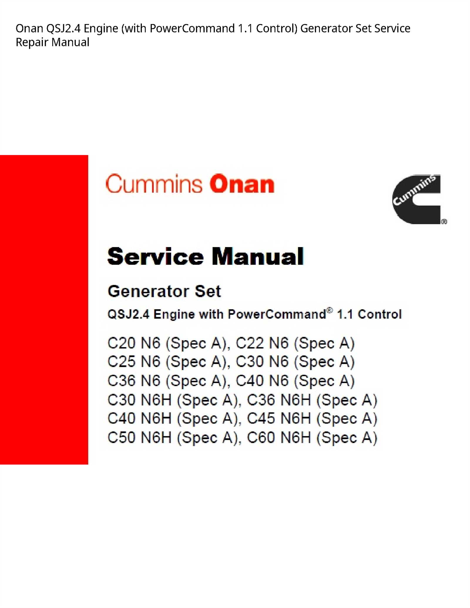 onan engine repair manuals