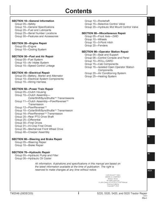 john deere 5320 repair manual