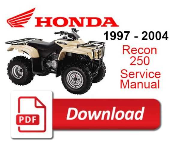 2001 honda recon repair manual