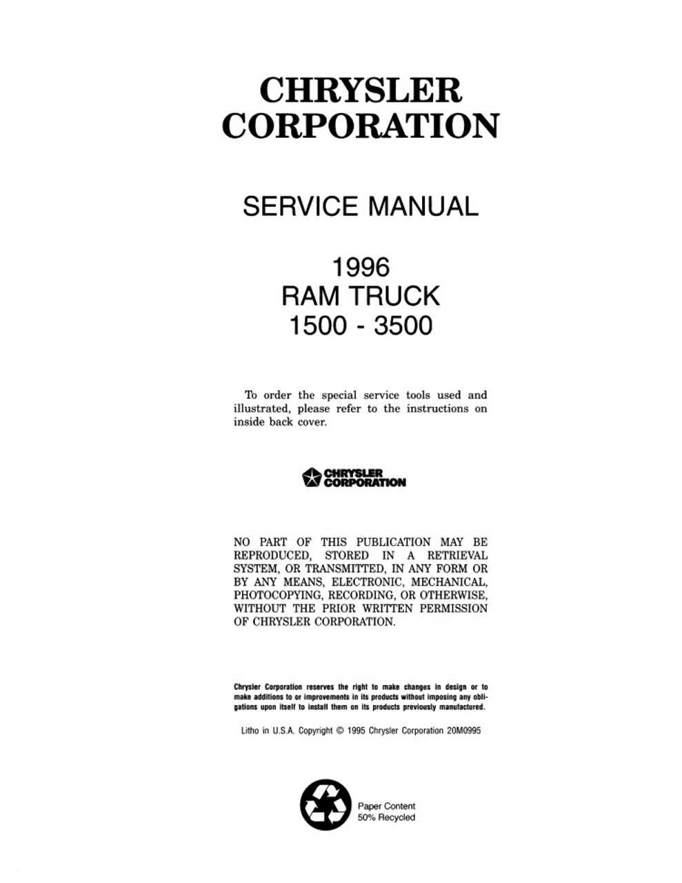 dodge ram 50 repair manual