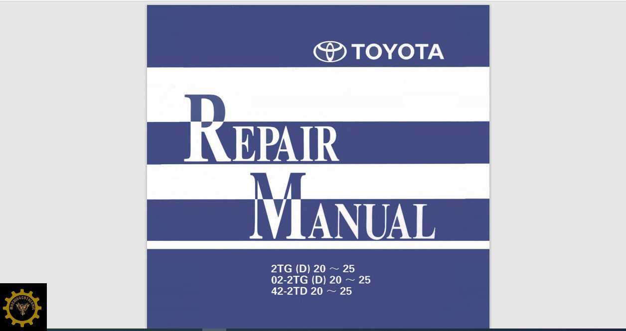 toyota forklift repair manual