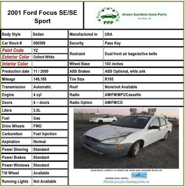 2000 ford focus zx3 repair manual