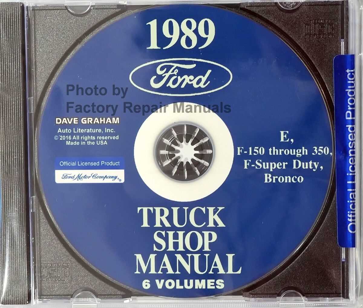 1989 ford f150 repair manual