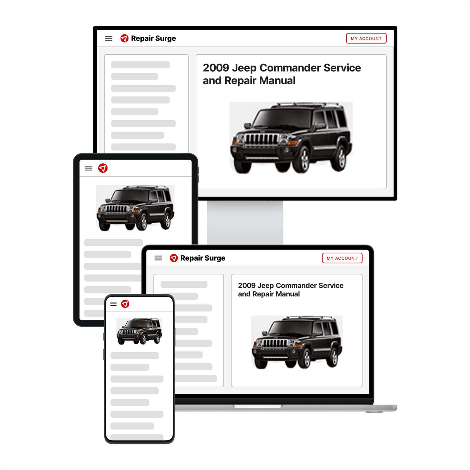 2008 jeep commander repair manual