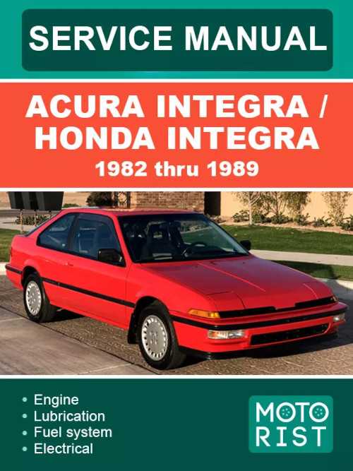 2001 acura integra repair manual