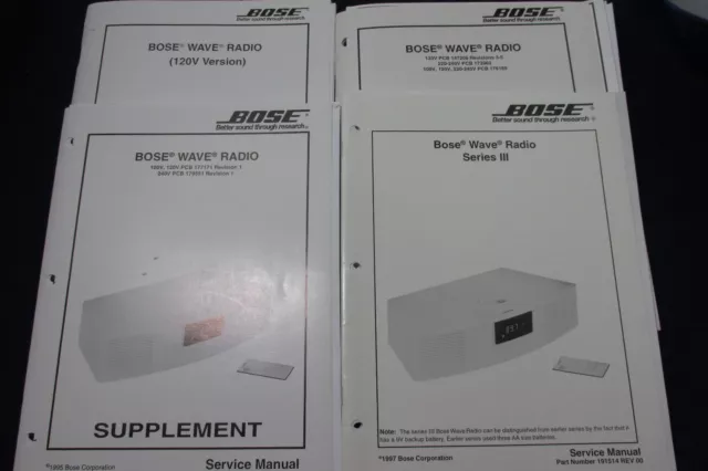 repair manual bose wave radio