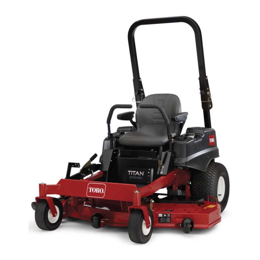 toro zero turn mower repair manual