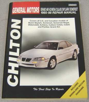 1998 buick regal repair manual