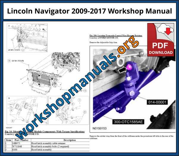 2001 lincoln navigator repair manual