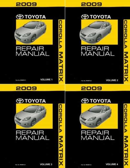 2003 toyota matrix xrs repair manual