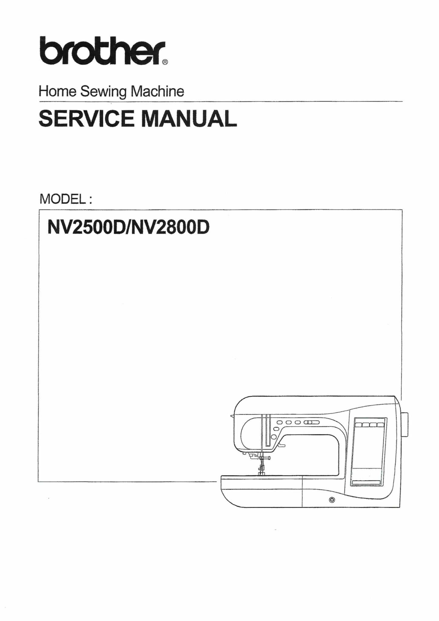 brother embroidery machine repair manual