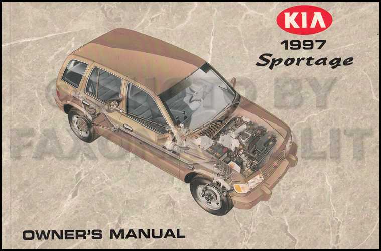 1997 kia sportage repair manual