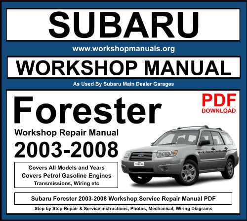 2003 subaru forester repair manual