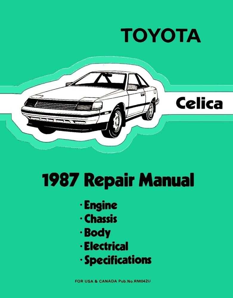 2004 toyota celica repair manual