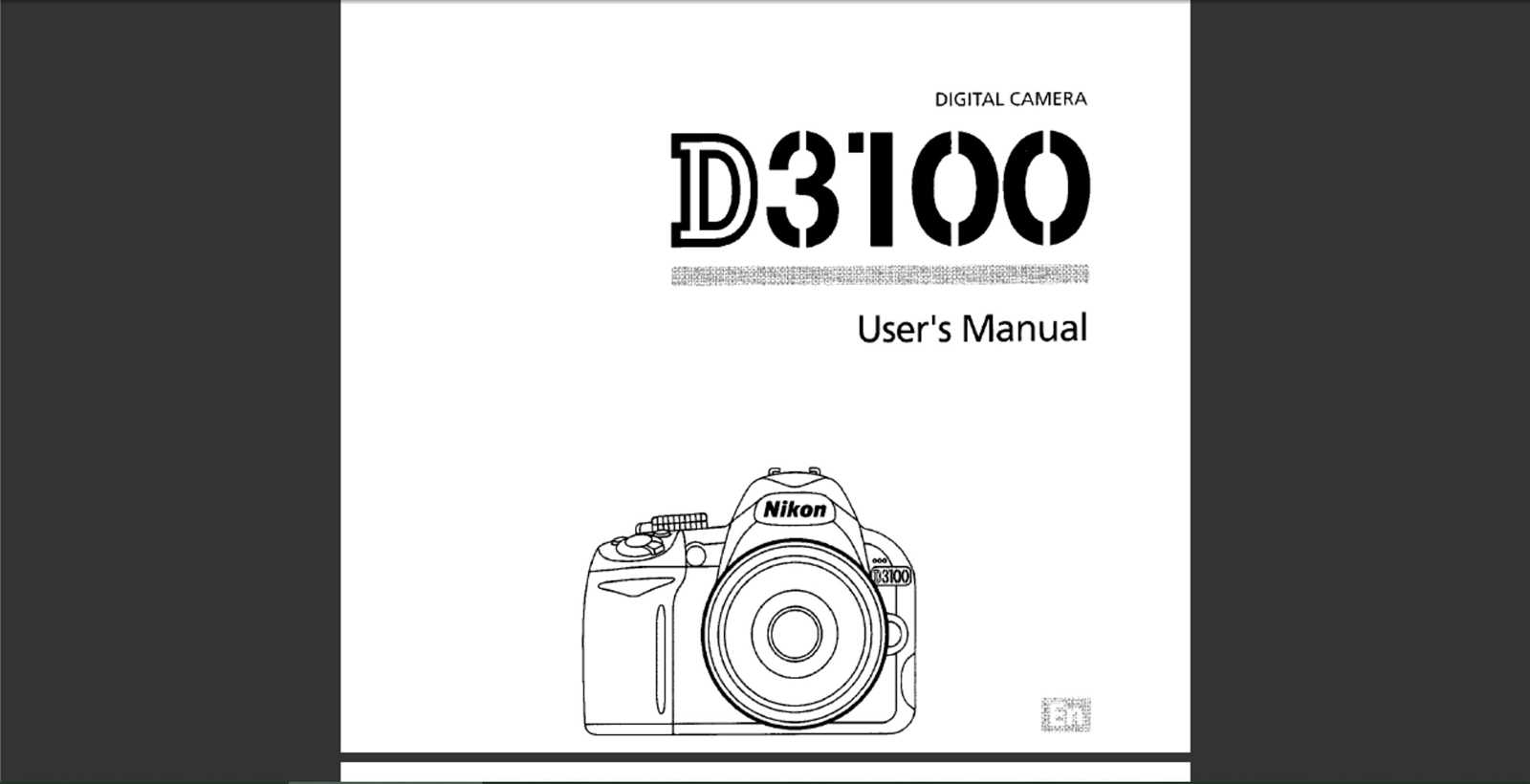 nikon d3100 repair manual