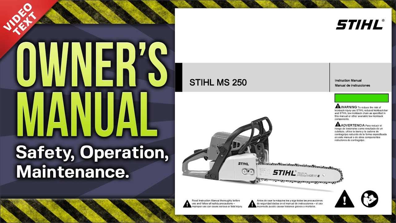 stihl ms 250 repair manual