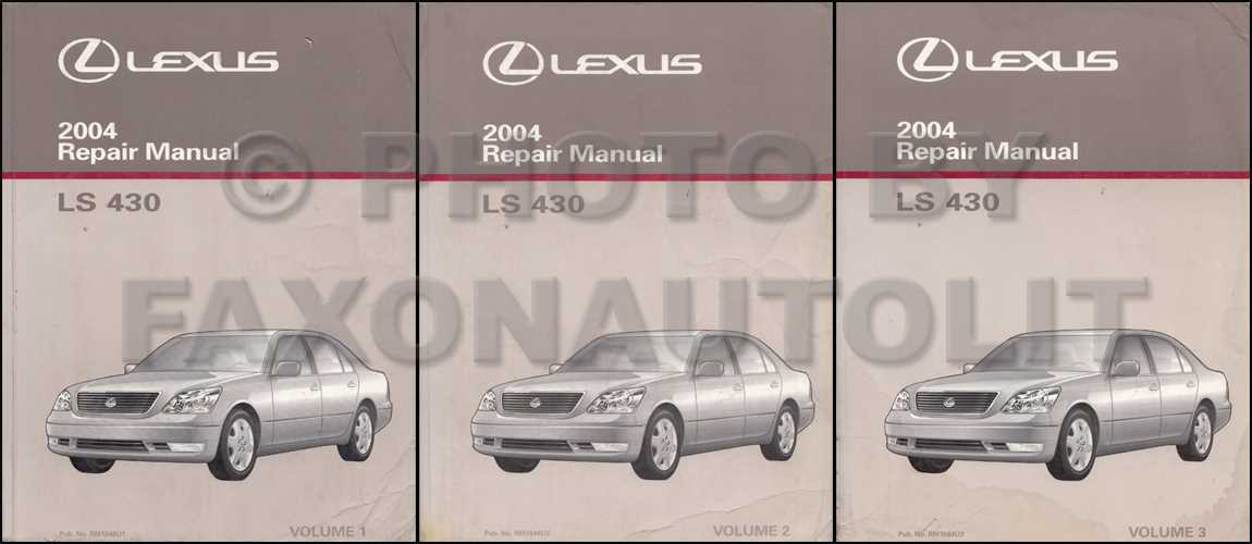 lexus ls430 repair manual