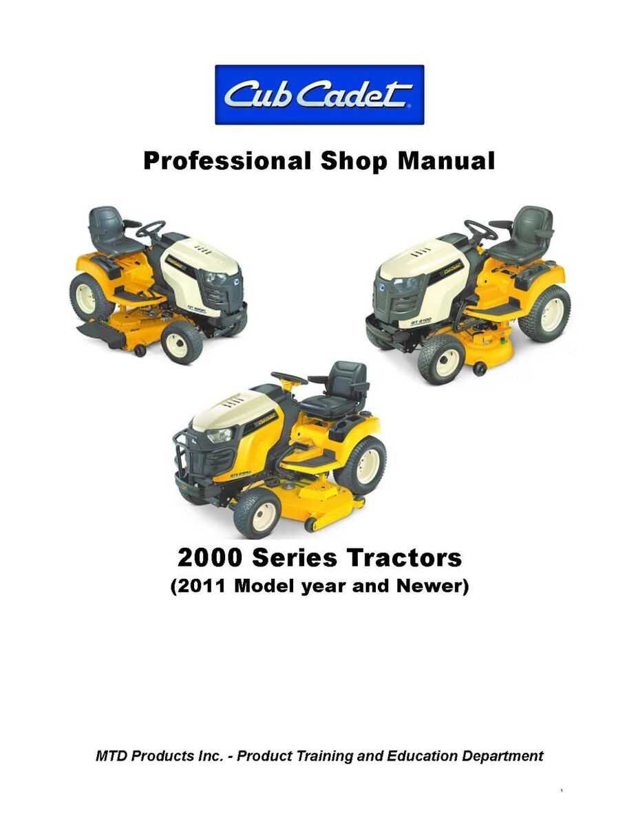 cub cadet mower repair manual