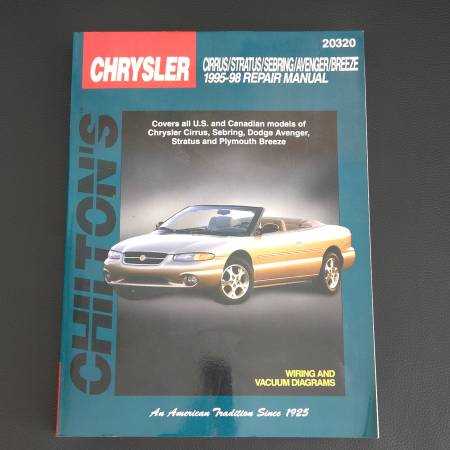 chrysler sebring repair manual