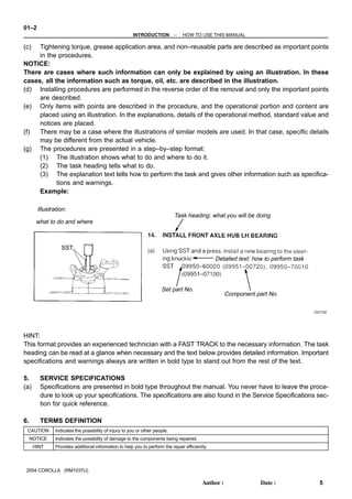 2008 corolla repair manual