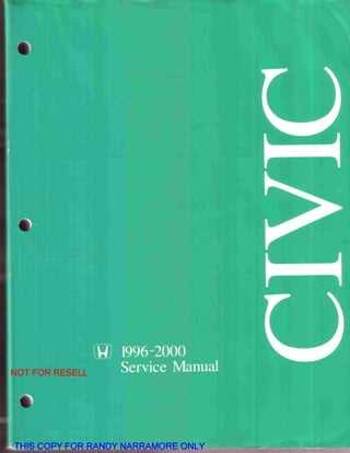 1997 honda civic lx repair manual