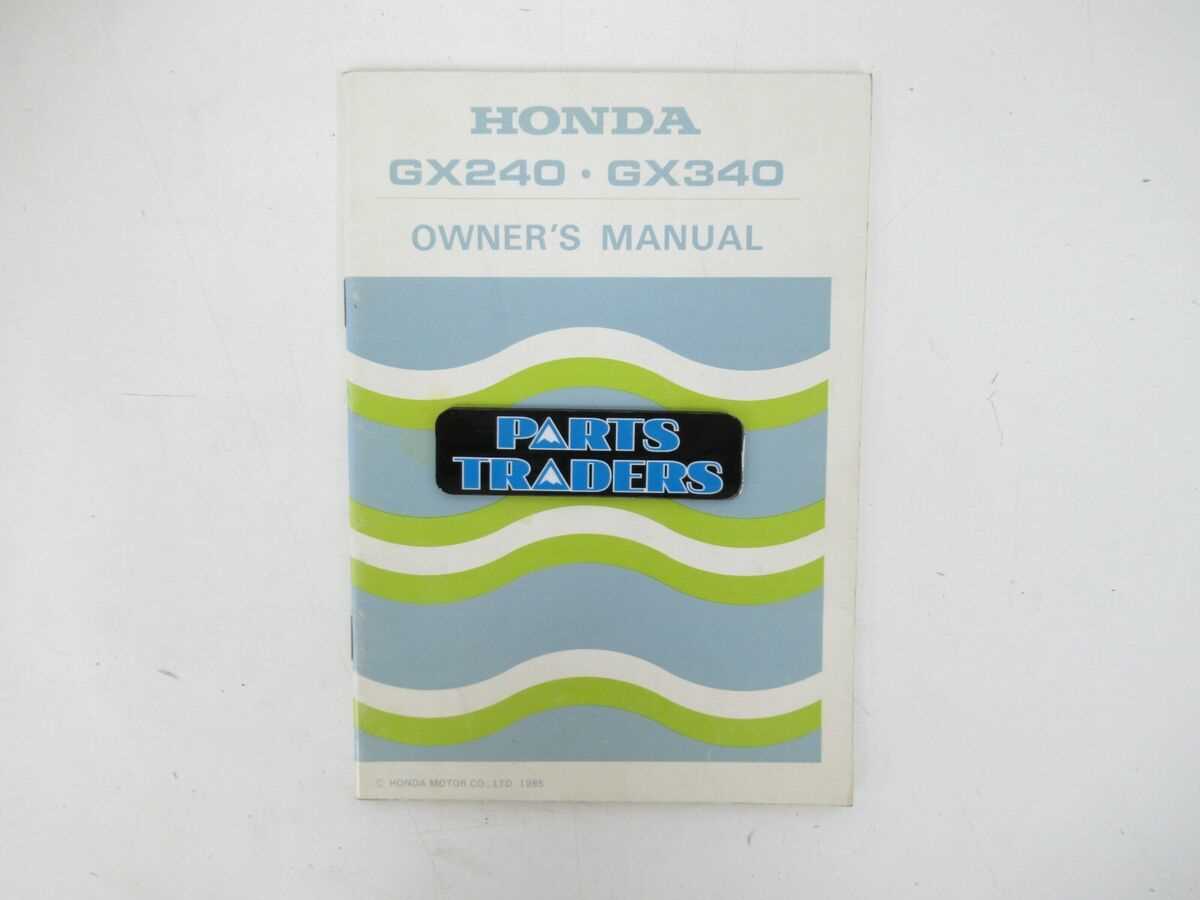 honda gx340 repair manual