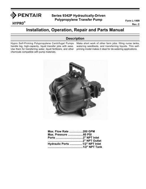 centrifugal pump repair manual