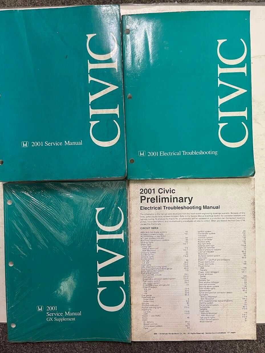 2001 civic repair manual