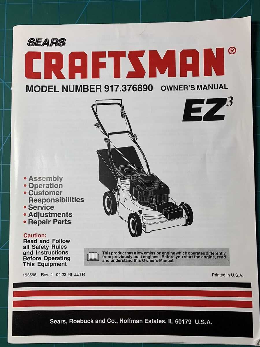 craftsman self propelled lawn mower repair manual