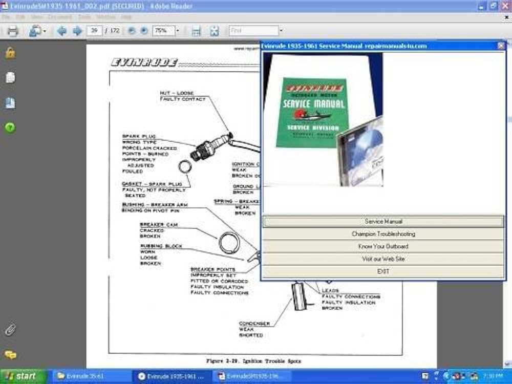 evinrude etec repair manual