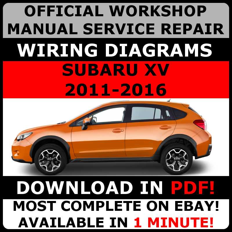 subaru crosstrek repair manual