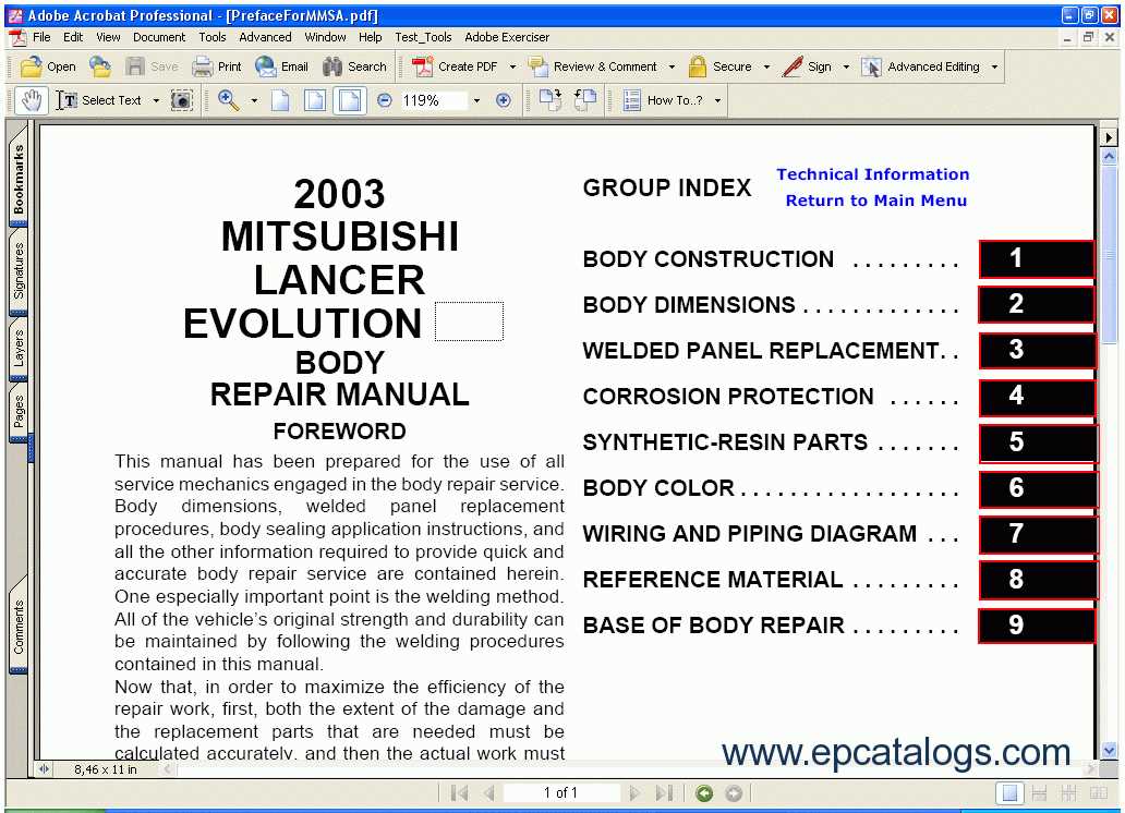 2003 lancer repair manual