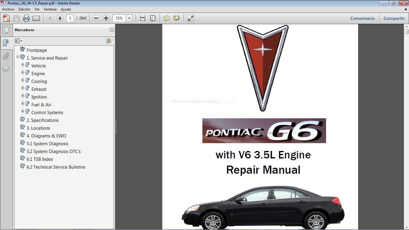 pontiac g6 repair manual