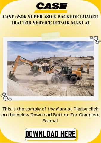 case 580 backhoe repair manual