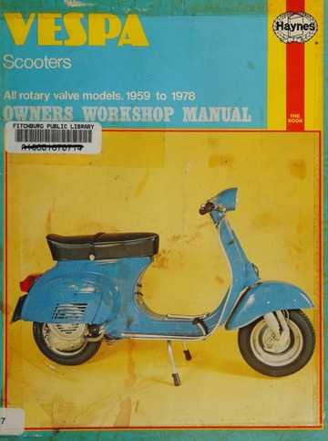 vespa scooter repair manual