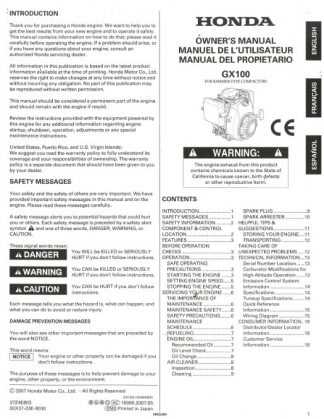 honda gx620 repair manual