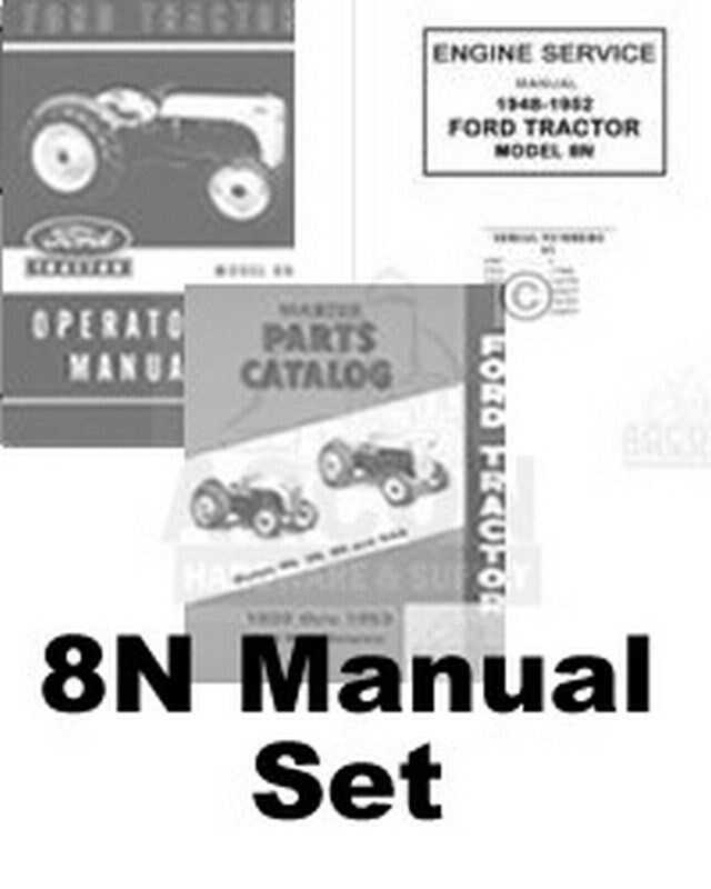 ford 8n tractor repair manual