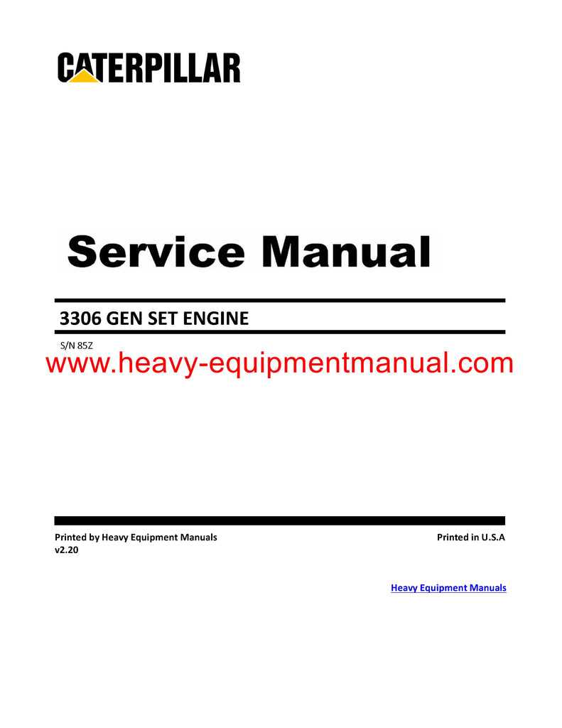 caterpillar 3306 repair manual